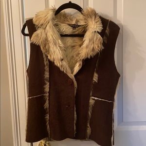Faux fur vest